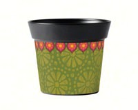 Gypsy Garden Green 6 inch Art Pot-MAILAP06041