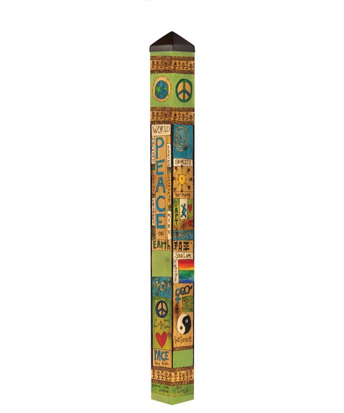 Peace and Harmony 60 inch Art Pole Plus Freight