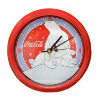Coca-Cola Polar Bear withCub 8 inch Sound Clock-MFCCPBH