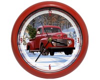 Ford Holiday Truck 8 inch Sound Clock-MFFTX81