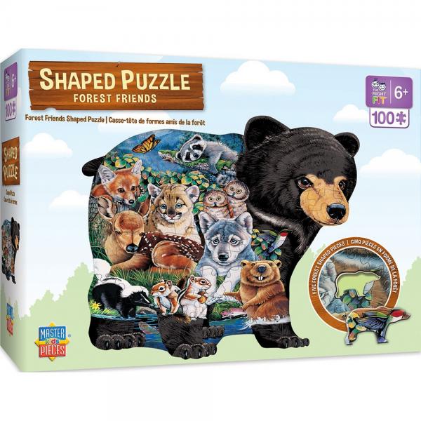 Forest Friends Shaped 100 Piece Puzzle