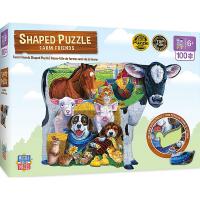 Farm Friends Shaped 100 Piece Puzzle-MPP11707