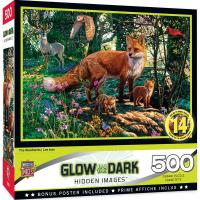Hidden Images Glow in the Dark The Woodlands - Fox 500 Piece Puzzle-MPP31687