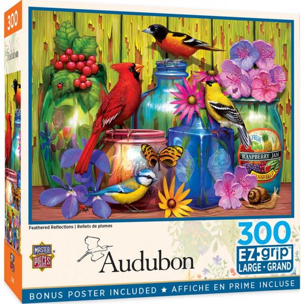 Feathered Reflections Puzzle 300pc