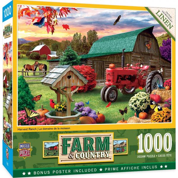 Farm Country Harvest Ranch 1000 Piece Puzzle
