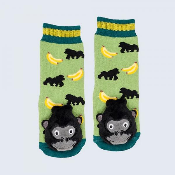 Gorilla Toddler Slipper Socks