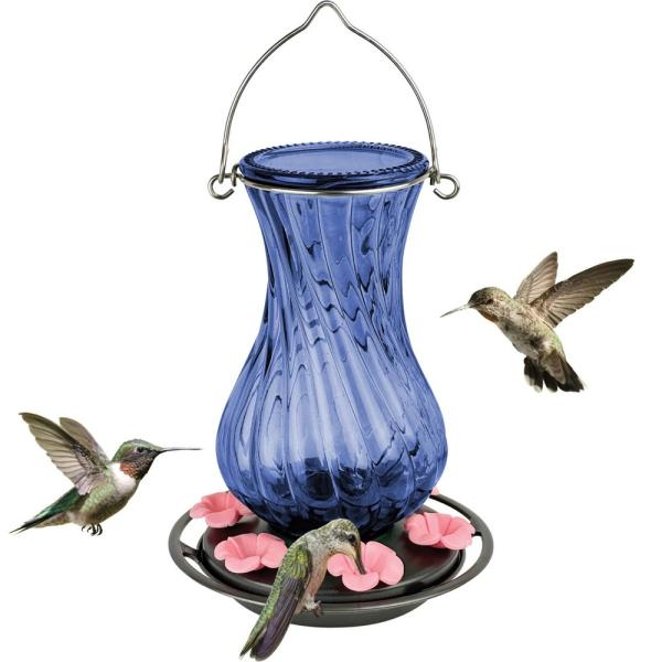 Perfect Pitcher Antique Glass Hummingbird Feeder 32 oz