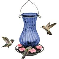 Perfect Pitcher Antique Glass Hummingbird Feeder 32 oz-NWANTGHF10