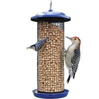 Cobalt Metal Mesh Mixed Seed and Peanut Bird Feeder 2 qt-NWKMESH2