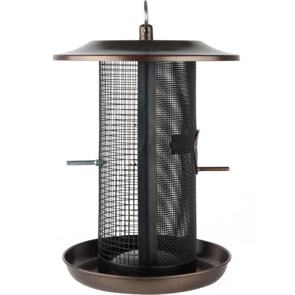 Beloved Bronze Dual-Chamber Metal Mesh Bird Feeder Beloved Bronze Dual-Chamber Metal Mesh Bird Feeder