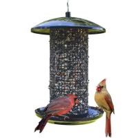 Midnight Metal Mesh Mixed Seed and Peanut Bird Feeder 2.75 qt-NWKMESH9