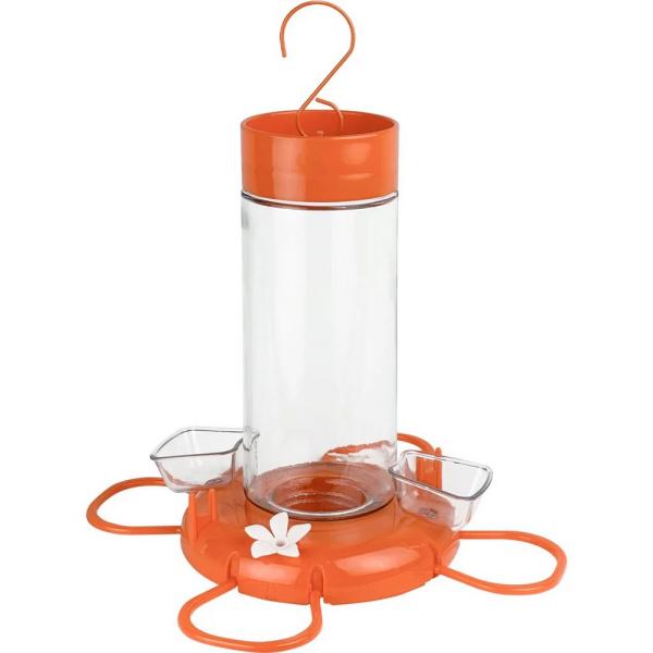 Orange Blossom Glass Oriole Feeder with Jelly Attachments 30 oz