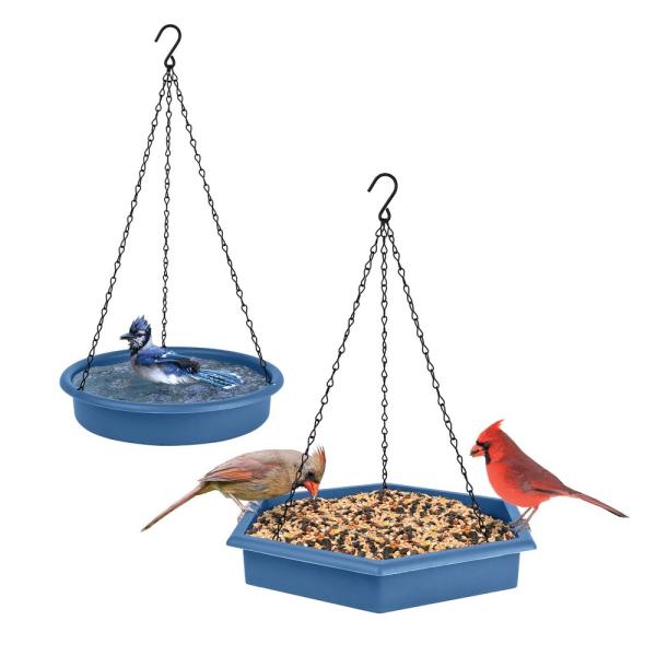 EcoCycle Combo Cafe 2 in 1 Bird Feeder and Bird Bath