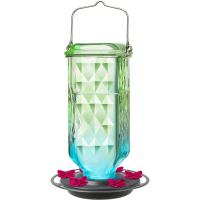Seafoam Ombre Column Antique Hummingbird Feeder 23oz-NWWWANTGHF8OCP1