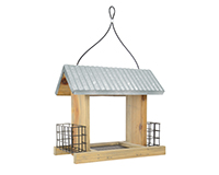 Galvanized Weathered Hopper Feeder-NWWWGF2