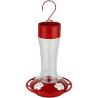 Scarlet Silhouette Glass Hummingbird Feeder 10oz-NWWWTGF6