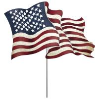 Lawn  and Garden Stake USA Flag-NI101115005