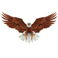Realistic Screaming Eagle Wall Art-NI101210147REAL