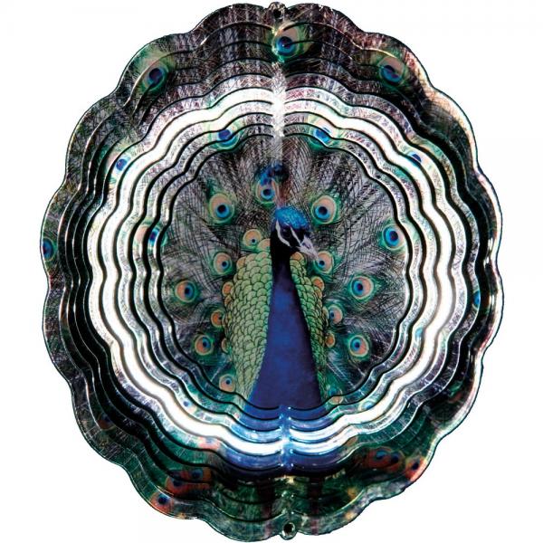 Peacock Wind Spinner 16 inch
