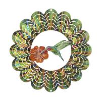 Kaleidoscope Hummingbird Green 16 inch Wind Spinner-NI101406004