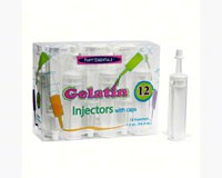 1.5 oz Gelatin Injectors with Cap Clear 12 ct-NWEN1512