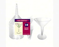 2 pc 8 oz Martini Glasses. Clear 10 ct-NWEN81021