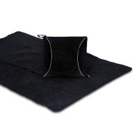 Fleece Picnic and Stadium Blanket Black-M5200-BL