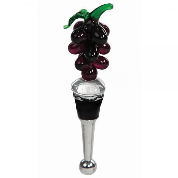 Glass Bottle Stopper Grapes