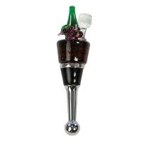 Glass Bottle Stopper Wine Barrel-PSA-380WB
