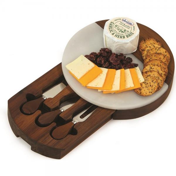 Winslow Marble Cheese Tray White