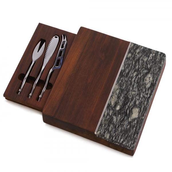 Piazza Marble Cheese Board Grey
