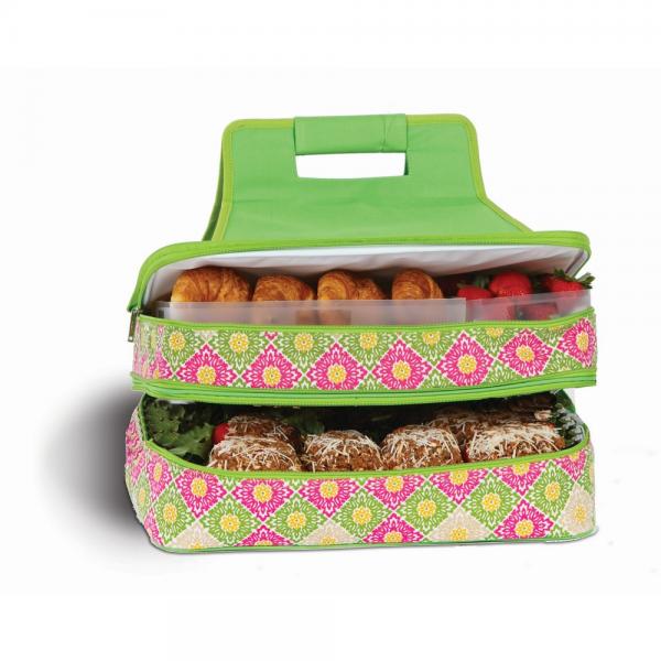 Entertainer Hot and Cold Food Carrier Green Gazebo