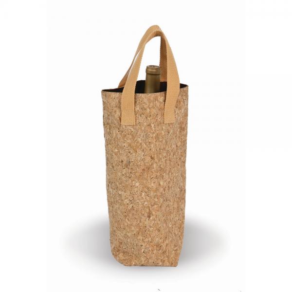 Cork Tote Single Bottle Bag