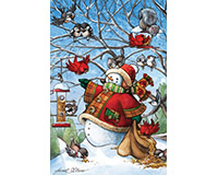 Cobble Hill Frosty Feeds His Friends 48 Piece Puzzle-OM55115