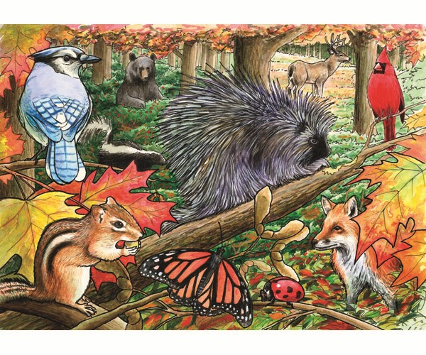 Cobble Hill Eastern Woodlands Tray 35 Piece Puzzle