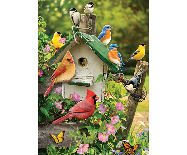 Cobble Hill Singing Around the Bird House 35 Piece Tray Puzzle