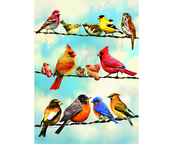 Cobble Hill Blue Sky Birds 35 Piece Tray Puzzle