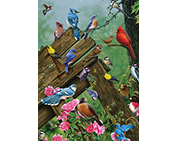 Cobble Hill Wildbird Gathering 35 Piece Tray Puzzle-OM58889