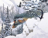 Snow Mountain Train 1,000 Piece Puzzle-OM80118