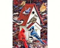 Winter Bird House 1000 pieces-OM80122