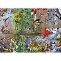 Cobble Hill Birds of the Season 1000 Piece Puzzle-OM80243