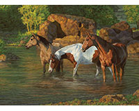Cobble Hill Horse Pond 500 Piece Puzzle-OM85051