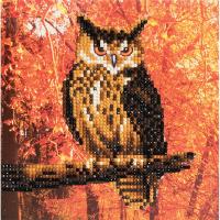 Autumn Owl Crystal Art Card Kit-OMCA46454