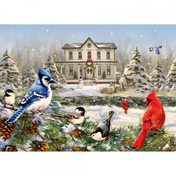 Cobble Hill Country House Birds 1000 Piece Puzzle