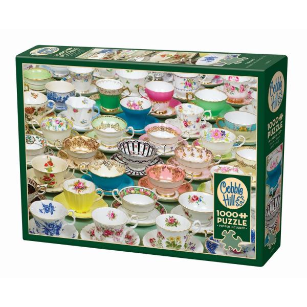 Cobble Hill Tea Cups 1000 Piece Puzzle