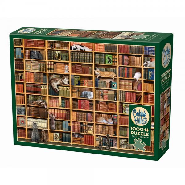 Cobble Hill The Cat Library 1000 Piece Puzzle