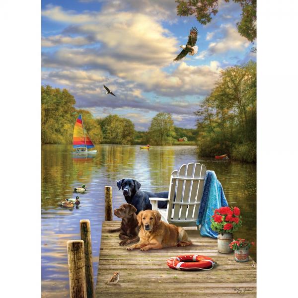 Cobble Hill Dog Day Afternoon 1000 Piece Puzzle