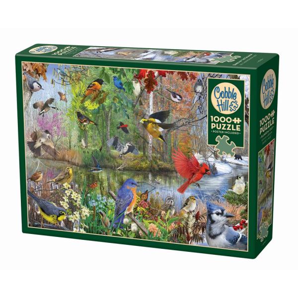 Cobble Hill Birds of the Season 1000 Piece Puzzle