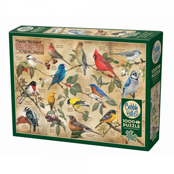 Cobble Hill Popular Backyard Birds 1000 Piece Puzzle