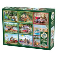 Cobble Hill Squirrels on Vacation 1000 Piece Puzzle-OMP40256